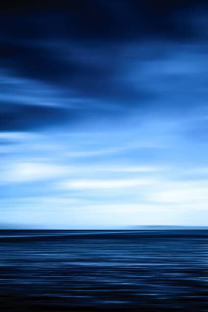 Αυτοκόλλητο Abstract ocean wall decor background,Long exposure