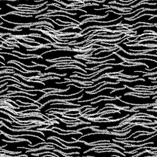 Αυτοκόλλητο abstract white lines with stitching effect
