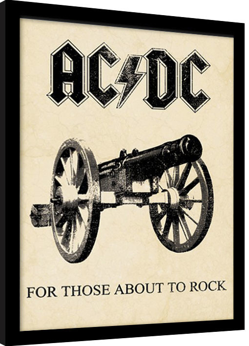 Poster emoldurado AC/DC - for those about to rock | Posters, quadros ...