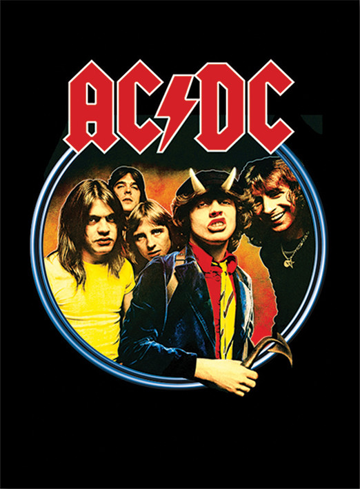 Innrammet poster AC/DC - Group | Plakater, bilder | Europosters