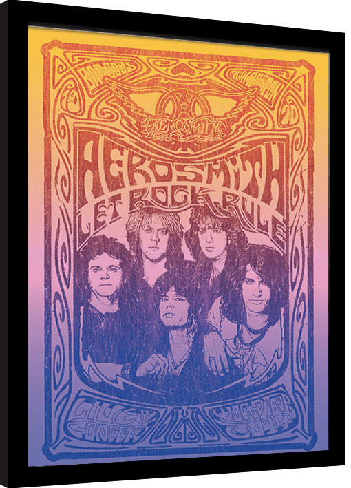 Framed poster Aerosmith - Let Rock Rule
