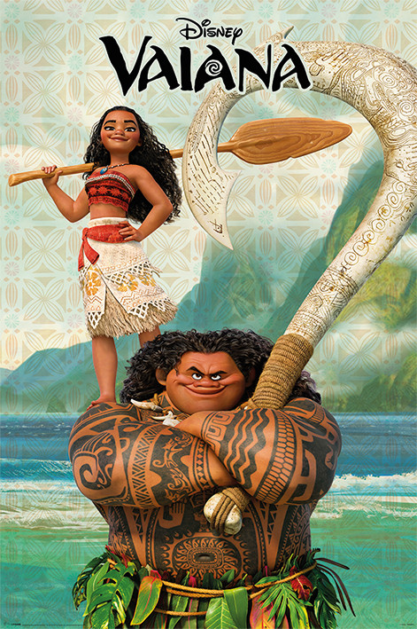 Vaiana La Légende Du Bout Du Monde Vaiana And Maui Poster Affiche Acheter Le Sur Europostersfr