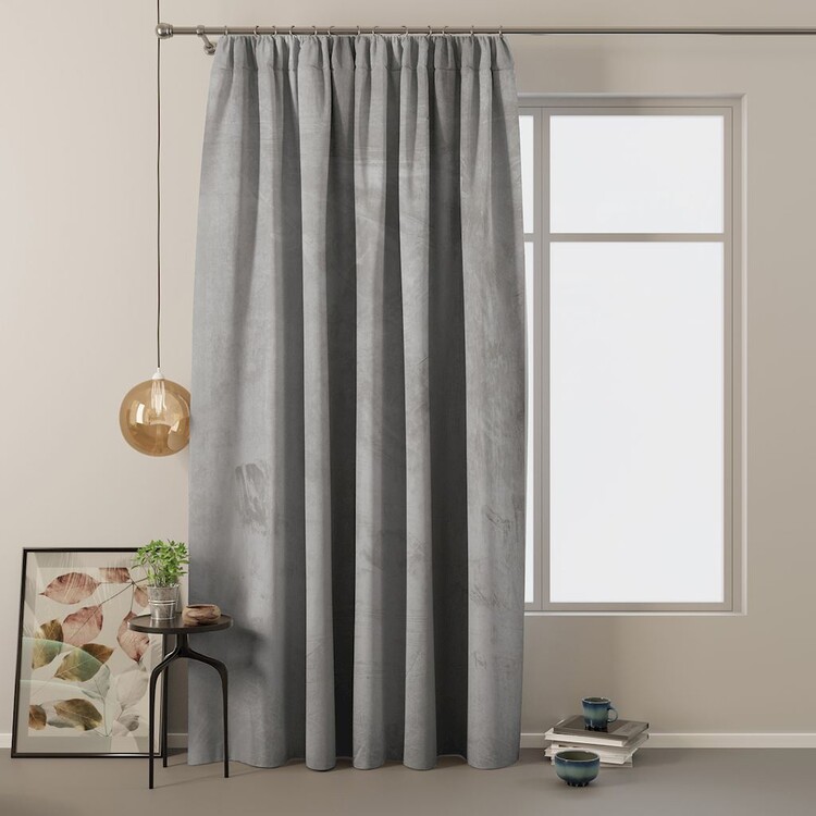 Κουρτίνα Amelia Home - Velvet Silver 1 τεμ