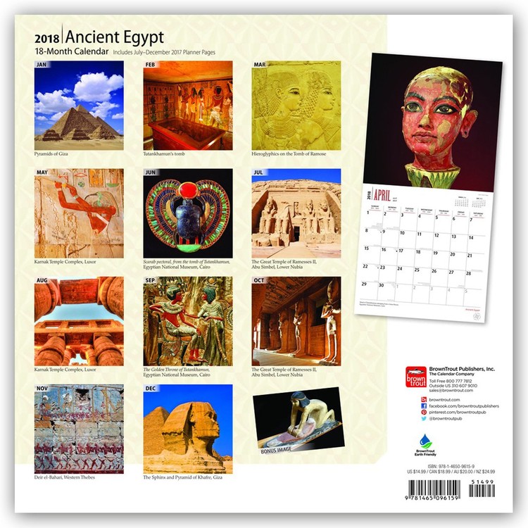 Ancient Egypt Wall Calendars 2022 Large Selection