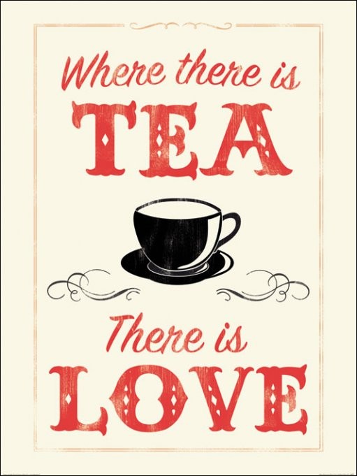 Art Print Anthony Peters - Where There is Tea There is Love