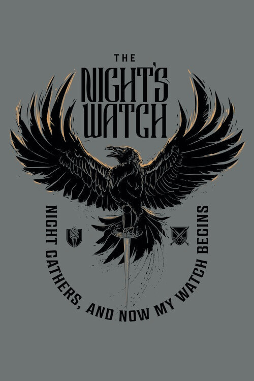 Impressão de arte A Guerra dos Tronos - The Night's Watch