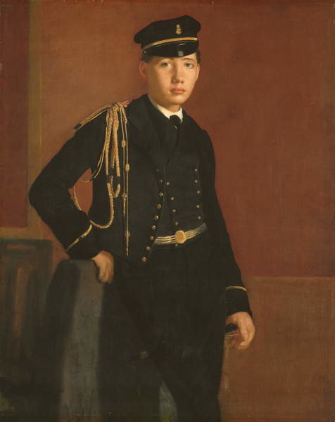 Canvas Print Achille De Gas in the Uniform of a Cadet, 1856-7