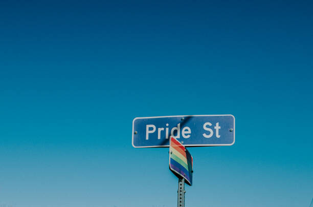 Art Photography American road sign displaying 'Pride Street'