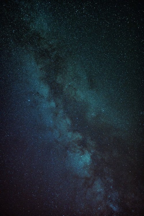 Taide valokuvaus Astrophotography of blue Milky Way III