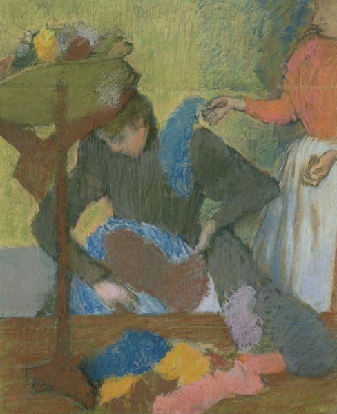 Canvas Print At the Milliner's, c.1898