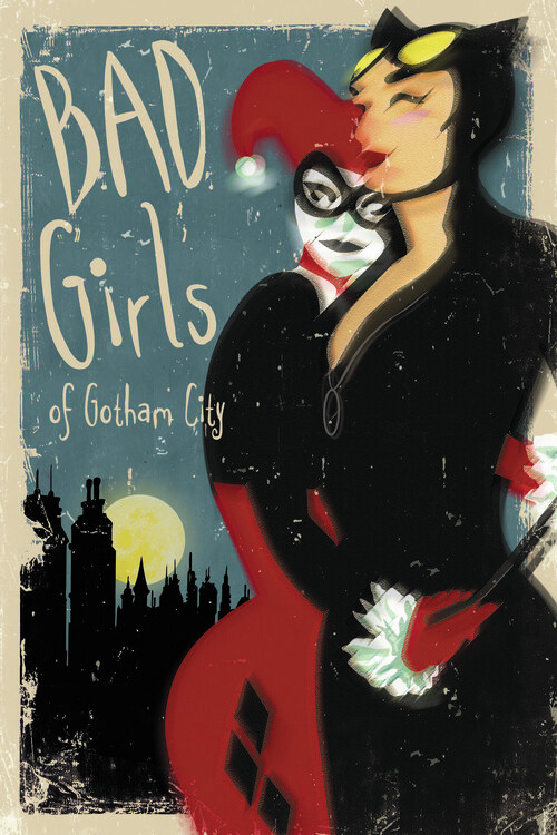 Impressão de arte Bad Girls of Gotham City