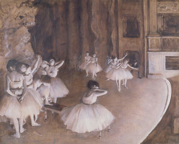 Wallpaper Mural Ballet Rehearsal on the Stage, 1874