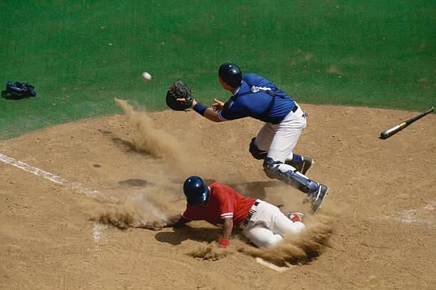 Baseball catcher fielding ball as base | Posters, Art Prints, Wall ...