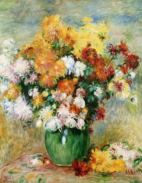 Fine Art Print Bouquet of Chrysanthemums, c.1884