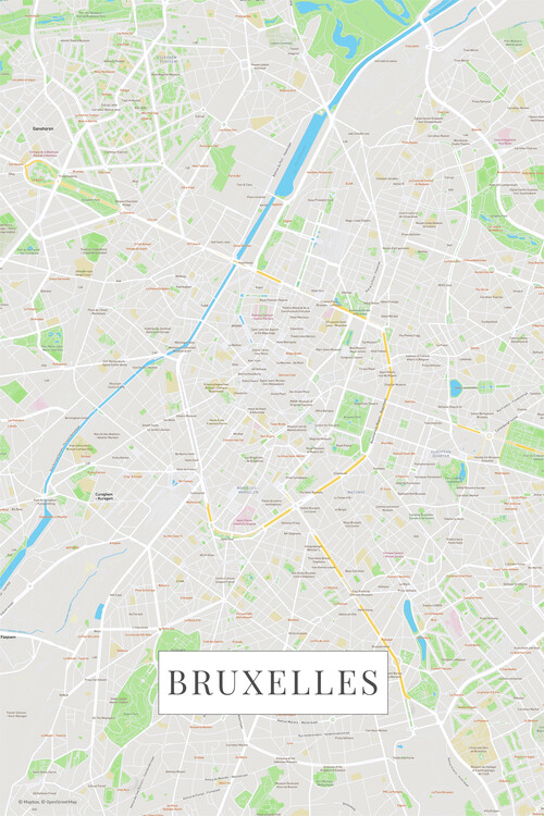 Map Bruxelles color