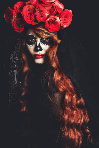 Art Photography Catrina Roses and Makeup - Dia de Muertos