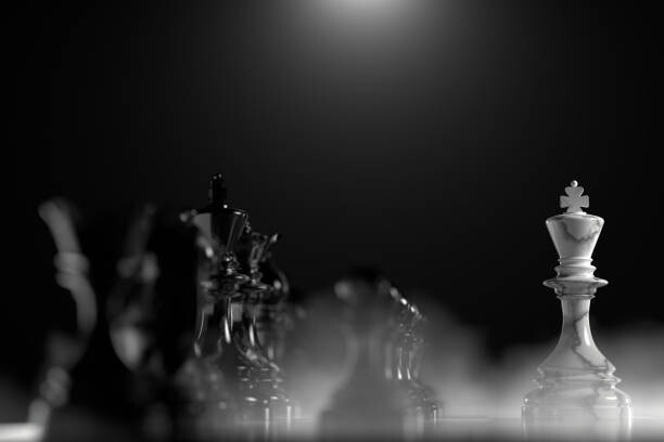 Art Photography Chess pieces on a chessboard
