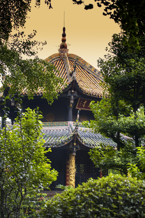 Art Photography China 10MKm2 Collection - Chinese Pavilion at Sunset