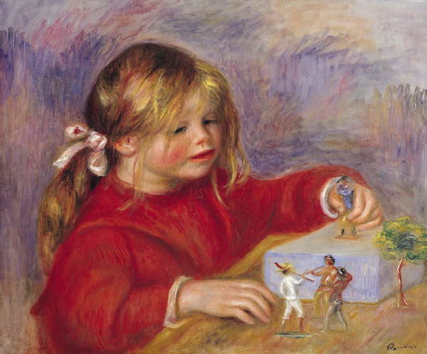 Canvas Print Claude Renoir (b.1901) at Play, 1905