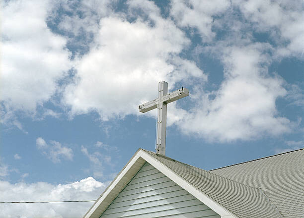 Art Photography Cross on Top of a Church
