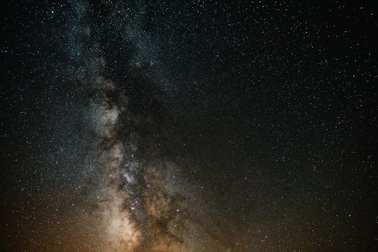 Art Photography Details of Milky Way of St-Maria with brown-dark graded