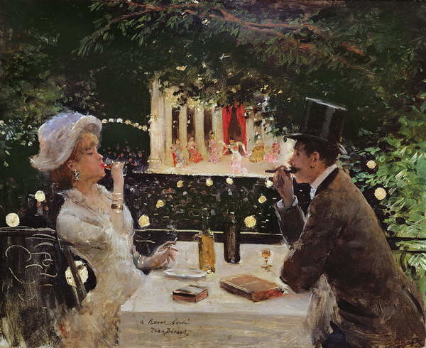 Wallpaper Mural Dinner at Les Ambassadeurs, c.1882