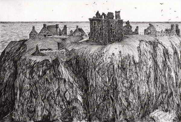 Canvas Print Dunottar Castle, 2007,