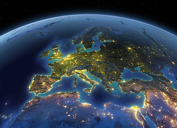 Arte Fotográfica Earth at night Europe