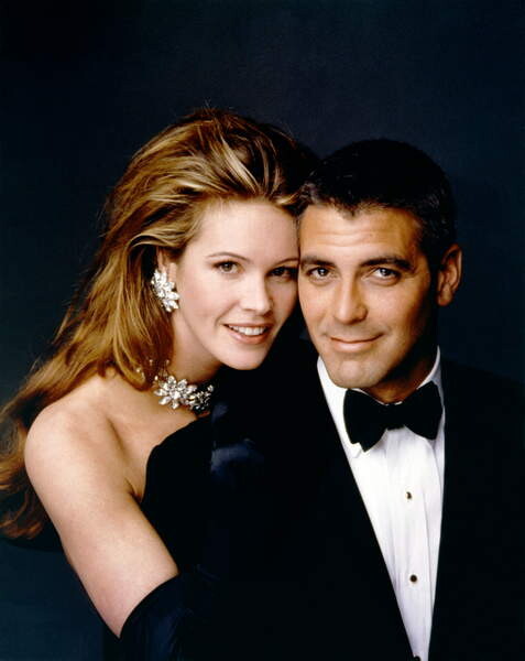 Art Photography Elle Macpherson And George Clooney, Batman And Robin