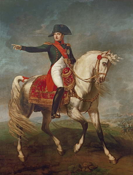 Fine Art Print Equestrian Portrait of Napoleon I (1769-1821) 1810
