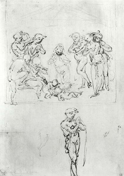 Fine Art Print Figural Studies for the Adoration of the Magi