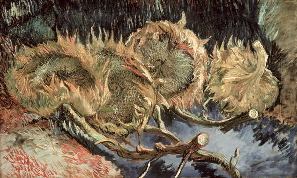 Fine Art Print Four Withered Sunflowers, 1887