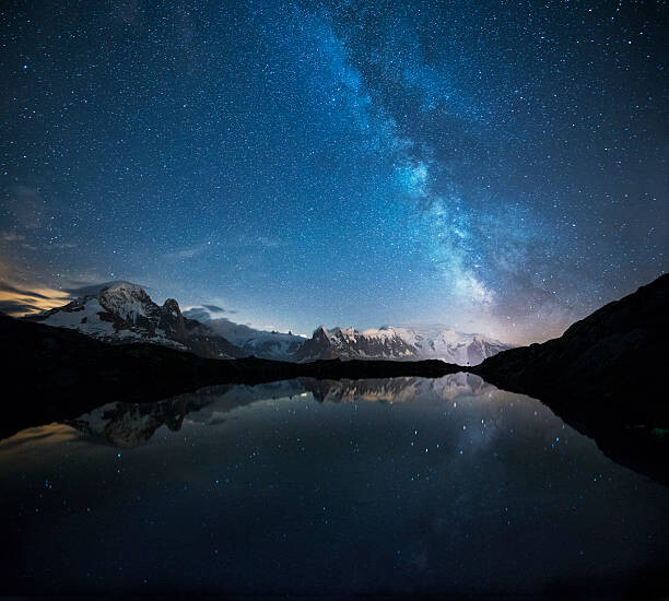 Arte Fotográfica France, Mont Blanc, Lake Cheserys, Milky