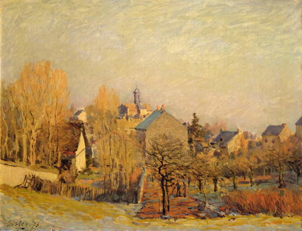 Canvas Print Frosty Morning in Louveciennes, 1873