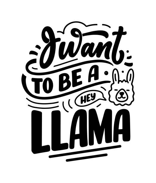 Ilustração artísticos | Funny hand drawn lettering quote about ...