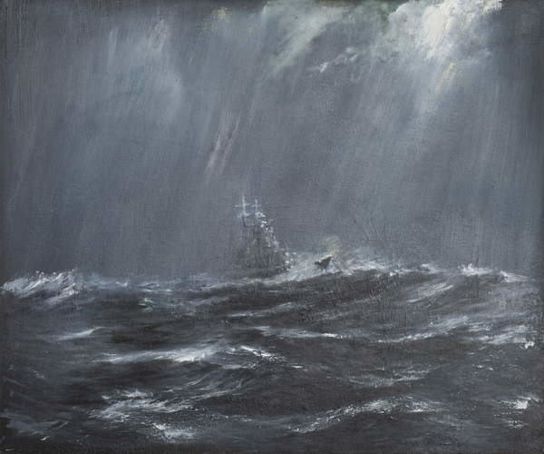 Fine Art Print Gneisenau in a Storm North Sea 1940, 2006,