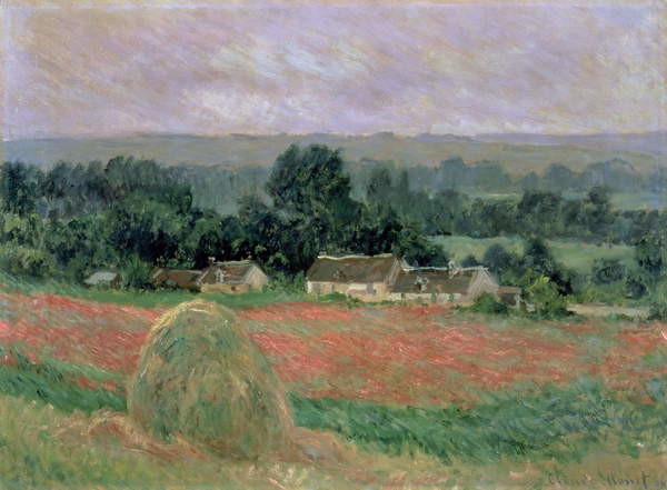 Taidejäljennös Haystack at Giverny, 1886