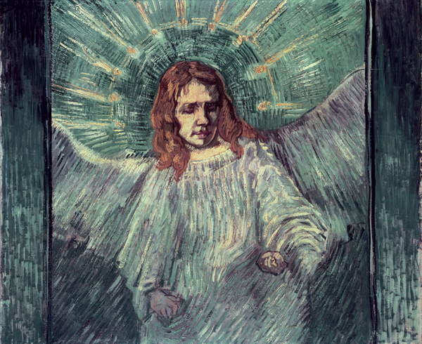 Fine Art Print Head of an Angel, after Rembrandt, 1889