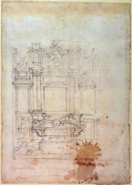 Canvas Print Inv. L859 6-25-823. R. (W.27) Design for a tomb