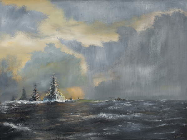 Canvas Print Japanese fleet in Pacific 1942, 2013,