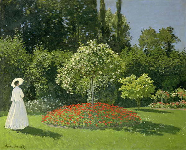 Fine Art Print Jeanne Marie Lecadre in the Garden, 1866