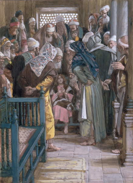 Canvas Print Jesus amidst the doctors