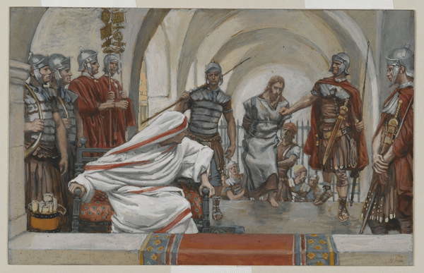 Fine Art Print Jesus Led from Herod to Pilate