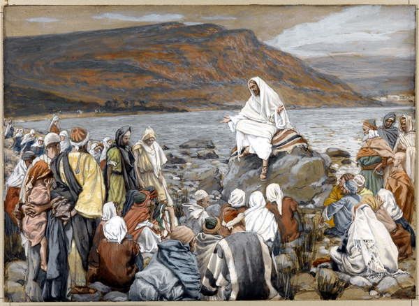 Wallpaper Mural Jesus Teaches the People by the Sea