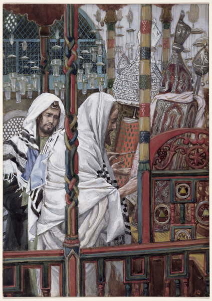 Canvas Print Jesus Teaching in the Synagogue