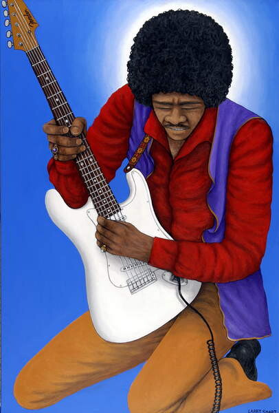 Jimi Hendrix (1942-70)  Reproductions of famous paintings for your wall