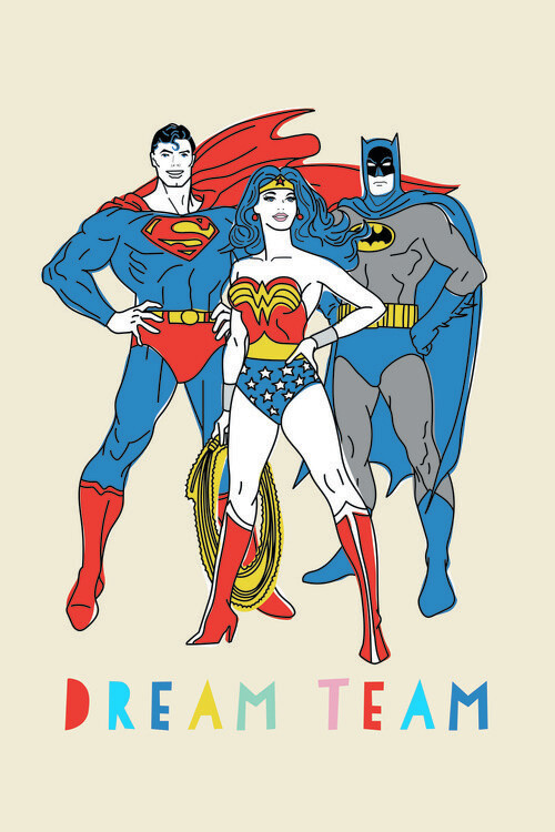 Art Poster Justice League - Dream Team