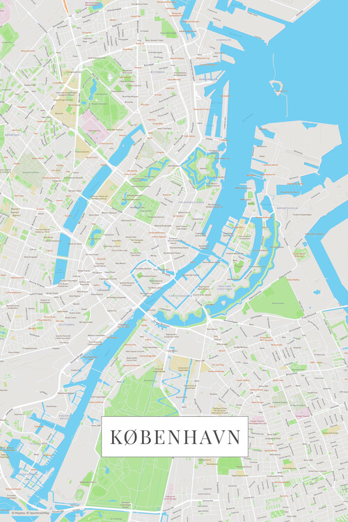 Map København color