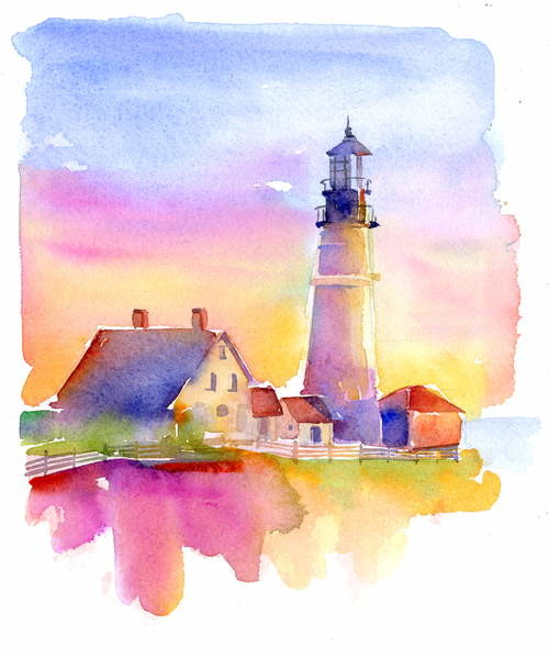 Canvas Print Lighthouse, 2014,