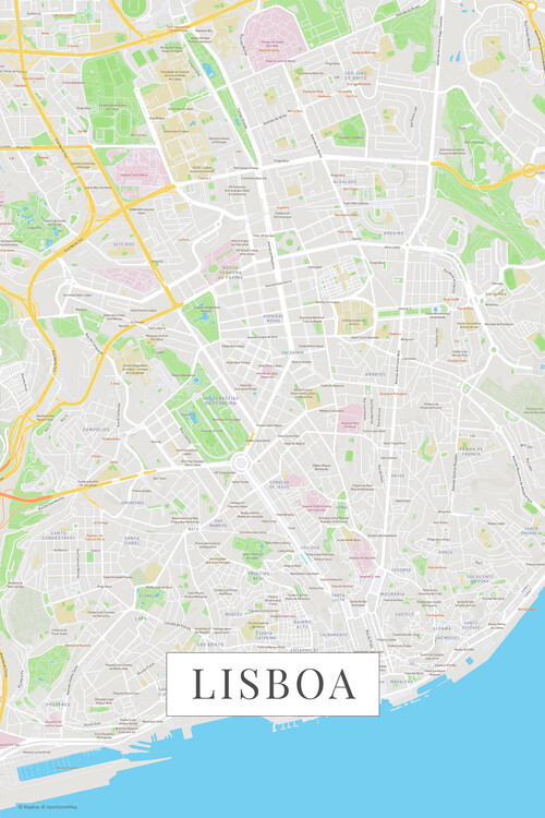 Map Lisboa color
